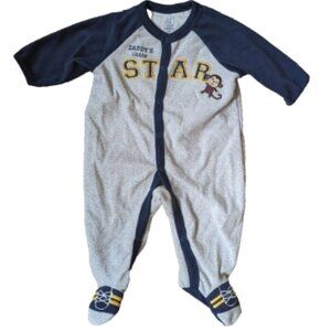 NWT Carter's DADDY'S little STAR Baby Boys Pajamas Monkey PJ Sleepwear F…
